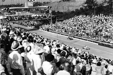 Early soap box derby in Akron, Ohio in 1938