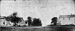 Main Street, Burton, Ohio, in 1860.