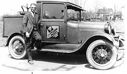 Ray Linton with his Ohio Bell Truck.