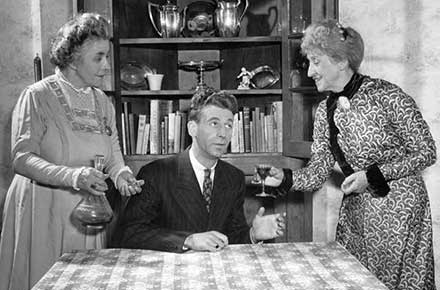 Helen Watkins, Beau Bruestle, and Abbie Smith in Arsenic and Old Lace, 1944.