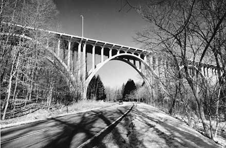 Brookpark Rd. Bridge over Rocky River & Metroparks, 1988