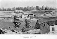 Columbus Street Bridge, 1835 (From Detroit Street)