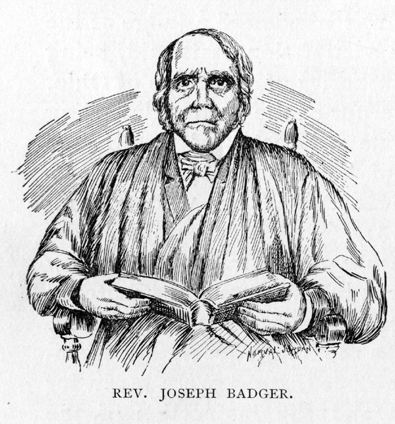 drawing of Rev. Joseph Badger