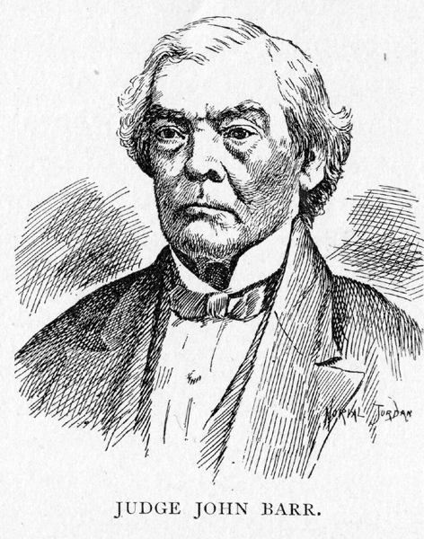 drawing of Judge John Barr