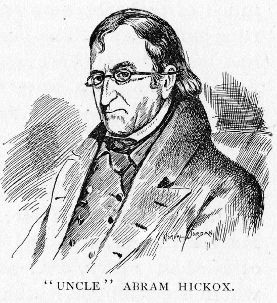 drawing of Uncle 
Abram Hickox