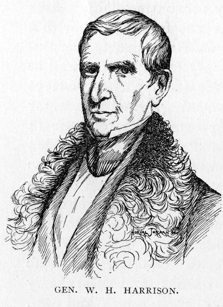 drawing of Gen. W. H. Harrison