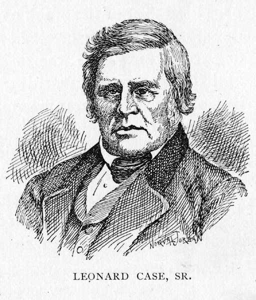 drawing of Leonard Case, Sr.