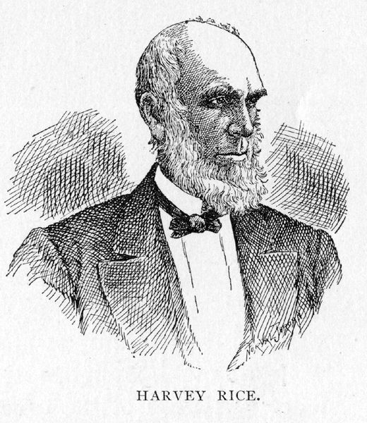 drawing of Harvey Rice
