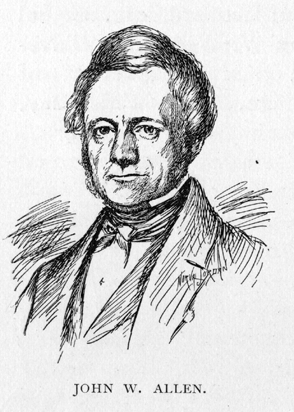drawing of John W. Allen