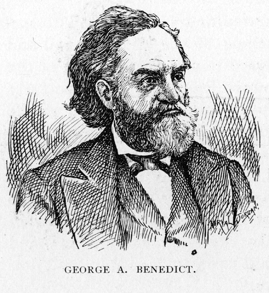 drawing of George A. Benedict