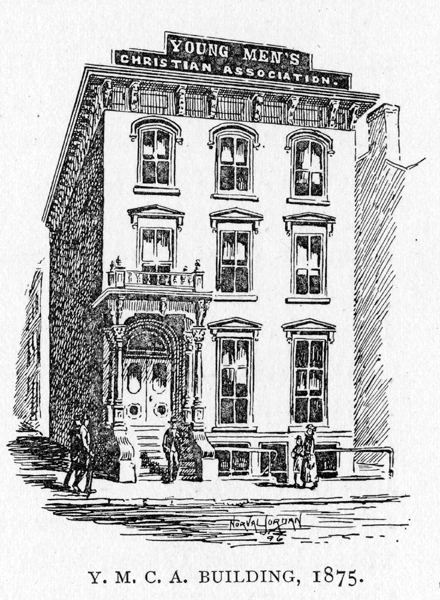 drawing of Y.M.C.A. Building, 1875