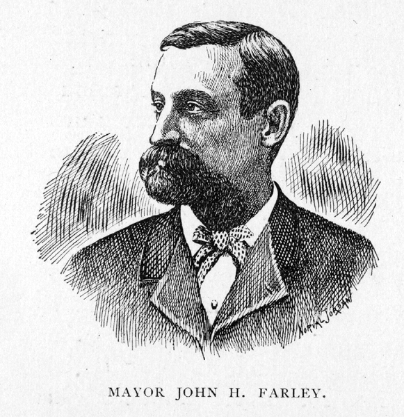 drawing of Mayor John H. Farley