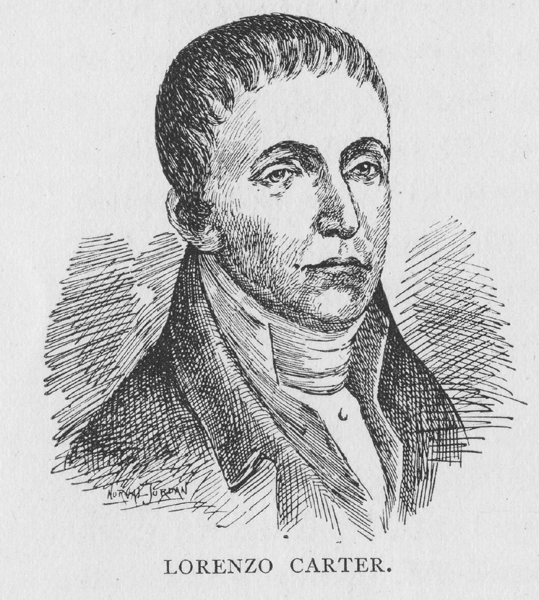 drawing of Lorenzo Carter