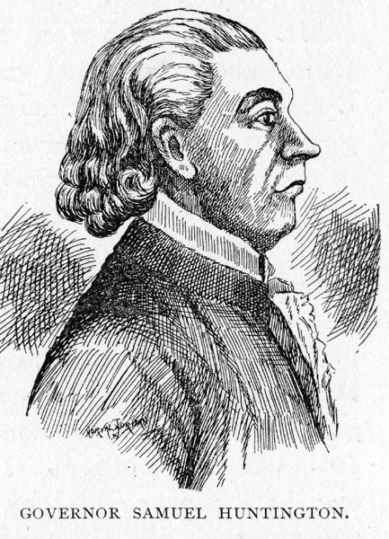 drawing of Governor Samuel Huntington