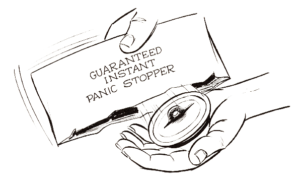 Drawing of panic stopper