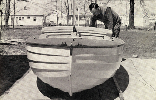 Photo of Manry with boat