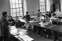 Fenn students at a class lecture
