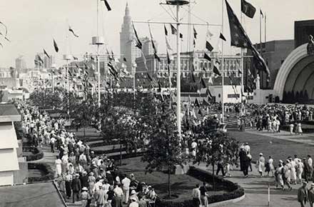 Crowds at the Great Lakes Exposition