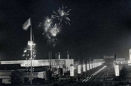 Fireworks at the Great Lakes Exposition