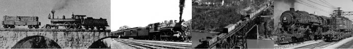 Collage of train images from Cleveland Memory
