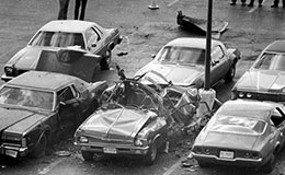 Scene of Danny Greene bombing