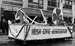 St. Patrick's Day parade float, 1939.