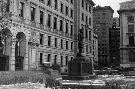 Back of the Board of Education Building, 1932.