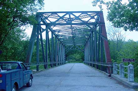 Fitzwater Road King Iron Truss Bridge.