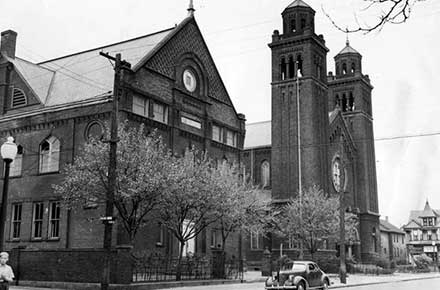 St. Casimir's School and Church, 1940