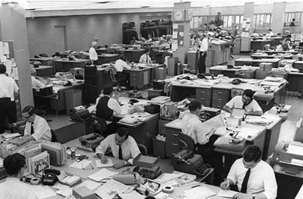 Cleveland Press City Room circa 1959