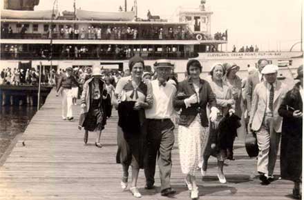 Steamship, "Goodtime" at dock, 1930.