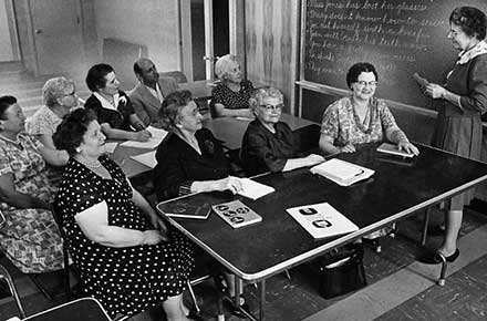 English Class at University Settlement, 1964.
