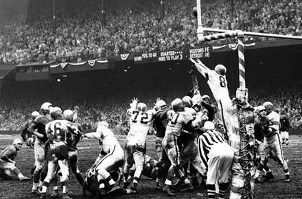 Winning field goal, Browns vs. Lions NFL Championship Game, 1952