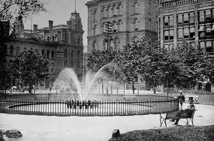 Scene in Public Square.