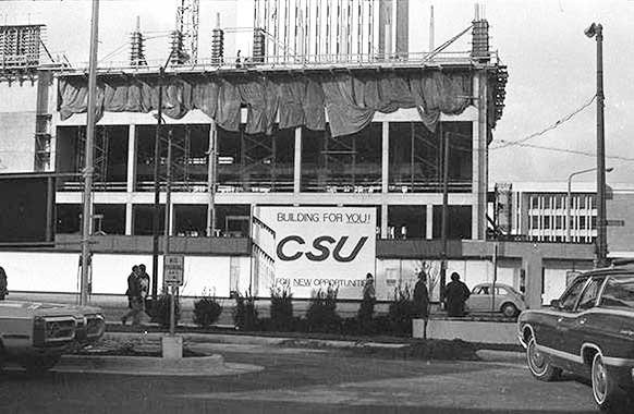 University Center construction, 1972.