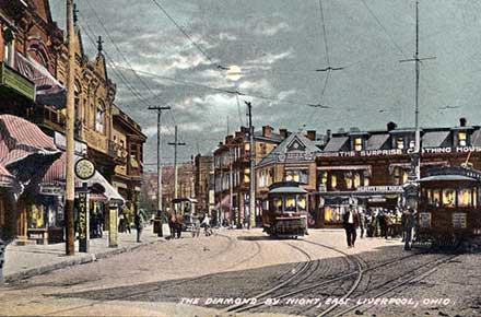 Postcard of the Diamond Historic District
