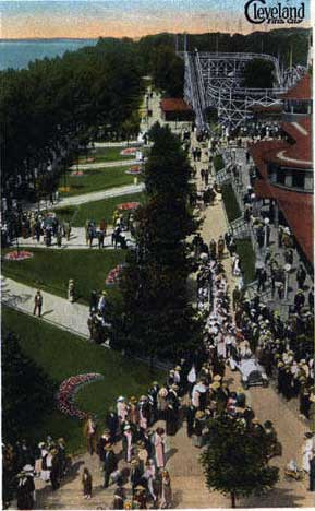 Dance Hall and Coaster (a view of the Aero Dips at upper right)