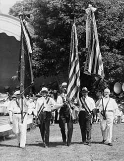 Flagbearers at German Day