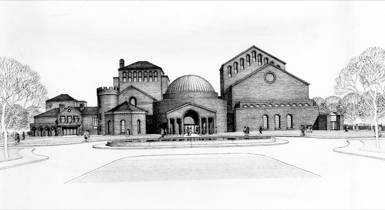 Conceptual drawing of the Cleveland Playhouse, Ocober 1981