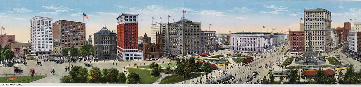 Panoramic view of Public Square, Cleveland, O.