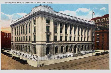 The exterior of the Cleveland Public Library