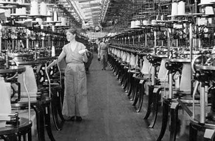 Industrial Rayon Corp. plant interior, 1936.