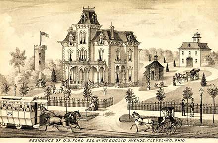 Residence of O.D. Ford esq. no. 975 Euclid Avenue, Cleveland, Ohio, 1874