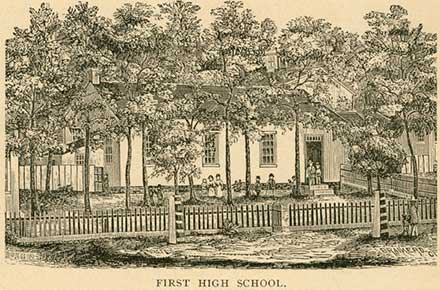 First high school, 1876
