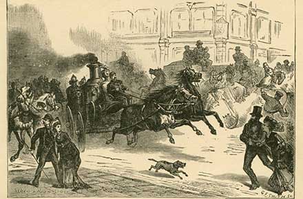 Going to a fire, 1876