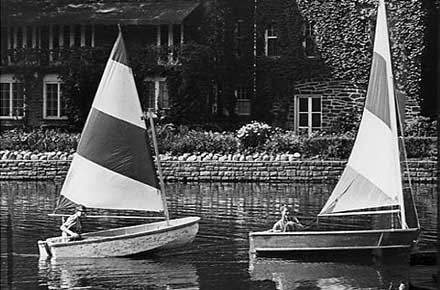 Sailing on the Shaker Lakes, 1964.