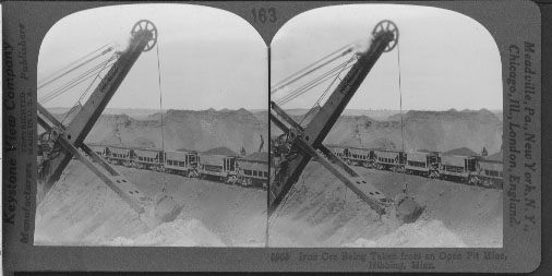 Iron Ore Being Taken from an Open Pit Mine