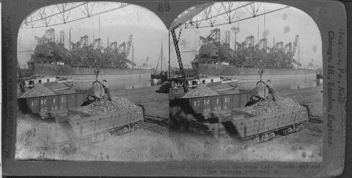 Unloading Iron Ore From Lake Vessels