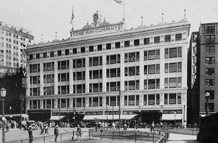 May Co. facade, Euclid Avenue, 1924