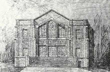 Beth Israel, The West Temple (architectural drawing)